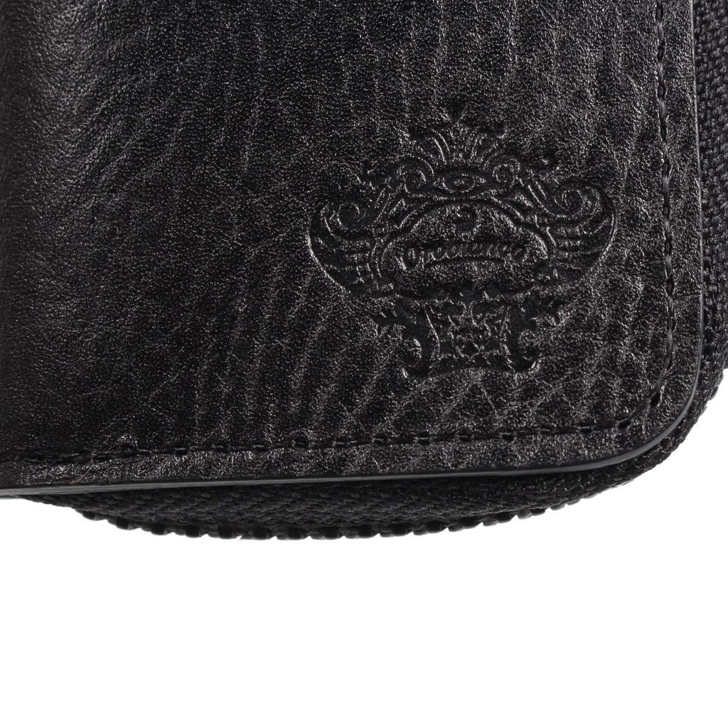 Orobianco Key Case, Key Holder, Smart Key Case, Round Zipper, KEY CASE ORS-090800, Black