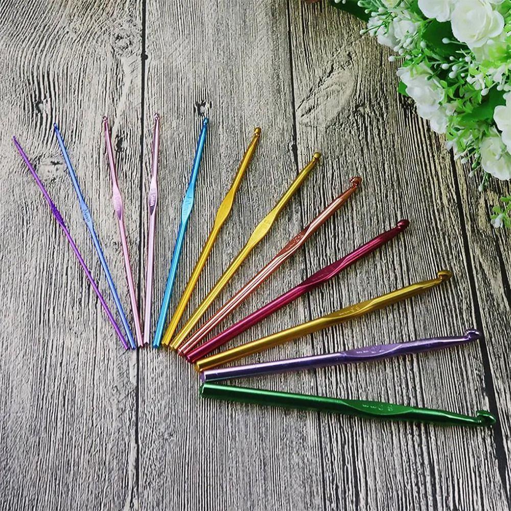 Comfortable Crochet Hooks Multicolored Knitting Needle Crochet Needles Set  Sewing Tools