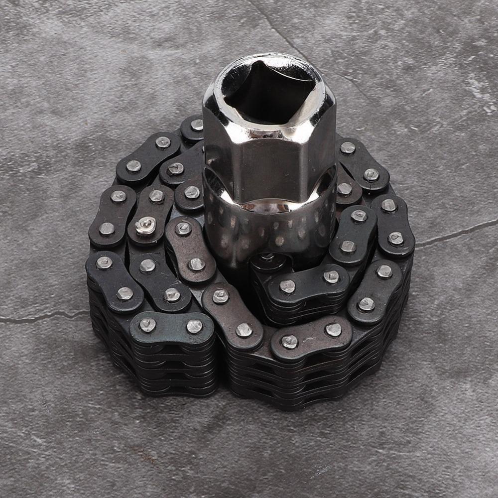 14cm Length Chain Type Wrench Double Chain Oil Filter Remover For Auto Car Repair