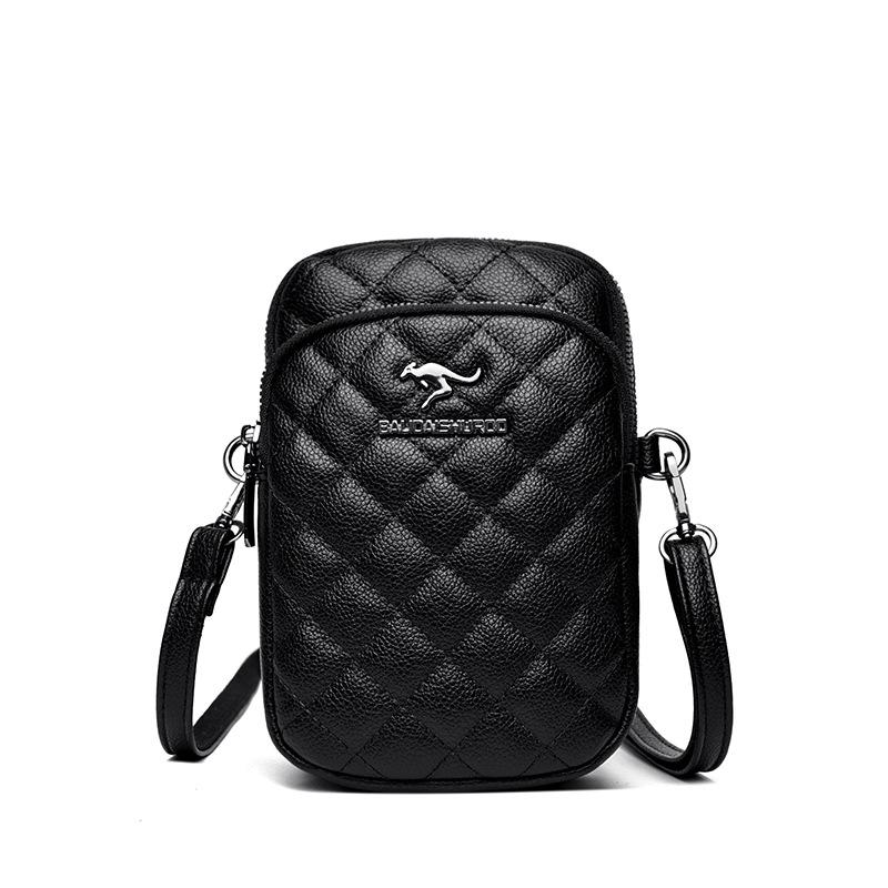 Mobile Phone Crossbody Women's Bag, Single-shoulder Mom's Bag, Fashionable Diamond-shaped Mobile Phone Bag