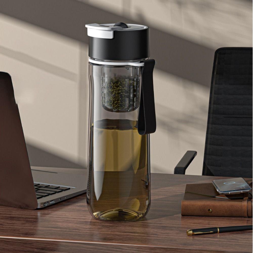 BPA Free Portable Water Bottle Tritan Material Tea Separation Mug  Sports Use