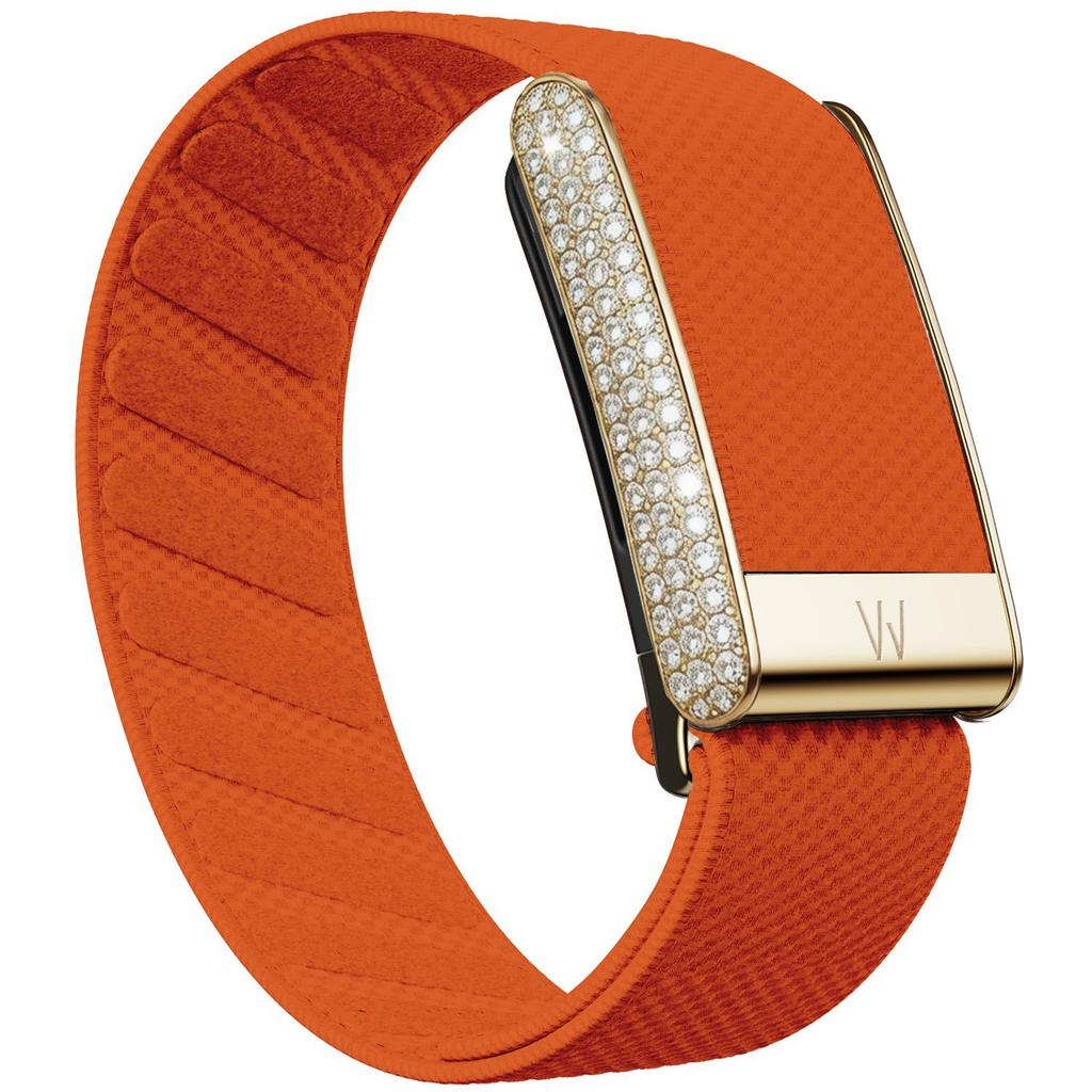Solo per Cinturino per Orologio WHOOP 5.0 Braccialetto Intrecciato in Nylon Elastico Design Diamante Oro Cinturino di Ricambio Sportivo