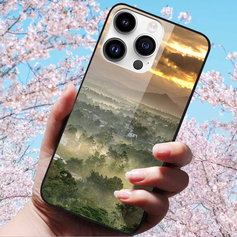 For iPhone 16 Pro Max Case Tempered Glass Hard Fashion Cover Soft Bumper for iPhone 16 Pro Phone Shell Capa iPhone 16 Plus Cases