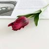 Artificial Tulip Flower Real Touch PU Faux Tulip Flower Stem with Leaves for Wedding Floral Arrangement Spring Home Office Table Decor