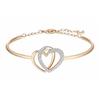 Dear Double Heart Bracelet Women's Rose Gold 5194838