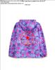 Girls' Candy Color Waterproof Windbreaker Jacket: Hooded, Breathable, Fleece-Lined, Printed.