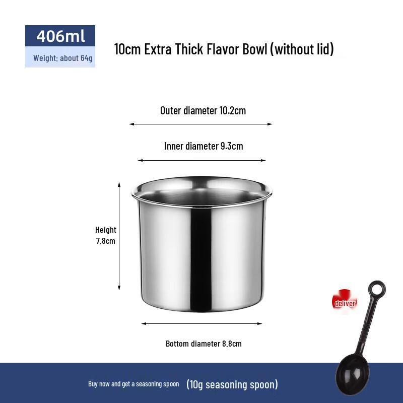 Zhaoran 304 Stainless Steel Storage Pot with Lid