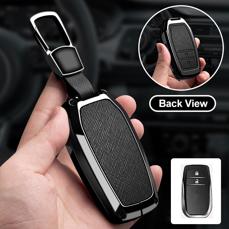 

Zinc Alloy Car Key Case Cover For Toyota Corolla SE 2023 Camry 50 55 TLC200 Yaris Land Cruiser Prado150 RAV4 Venza SIENNA