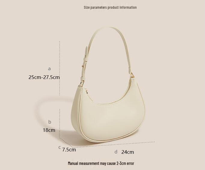 2025 Trendy Women's Crescent Underarm Bag - Summer High-End Single-Shoulder Temperament Handbag