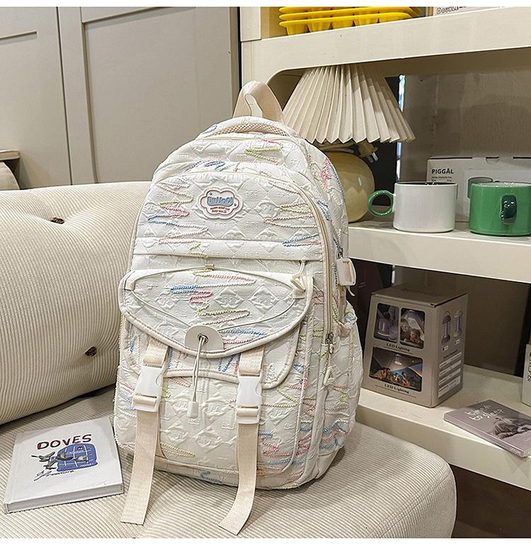 Schultasche hochwertiger Rucksack weiblich Ins neuer süßer Mädchenstil Cartoon-Rucksack vielseitig und leicht Campus-Schüler Schultasche