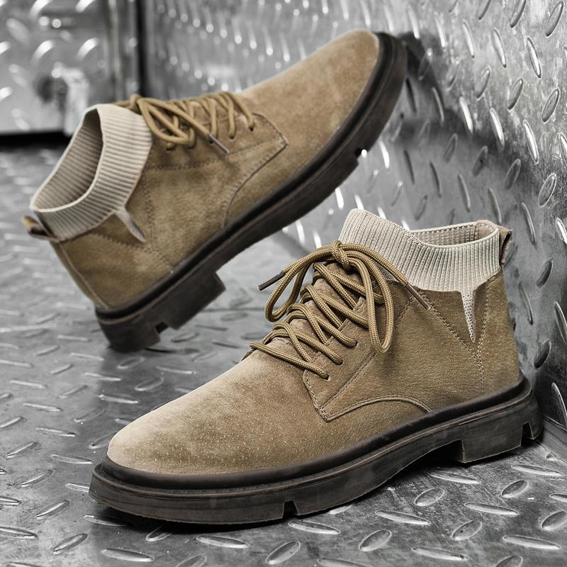 Fashion Hot Selling Men's Ankle Boots Europe America High-quality Height Increasing Shoes Classic Men's Business Dress Shoes Thick Sole