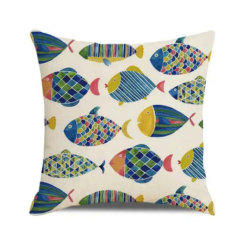 Beautiful Fish Pillowcase for Pillow Shark Pillow Case Decorative Cushion for Elegant Sofa Pillow Cover Interior for Home Decor