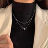 Minimalist Double-Layer Snake Chain Necklace for Women - Elegant & Versatile Choker