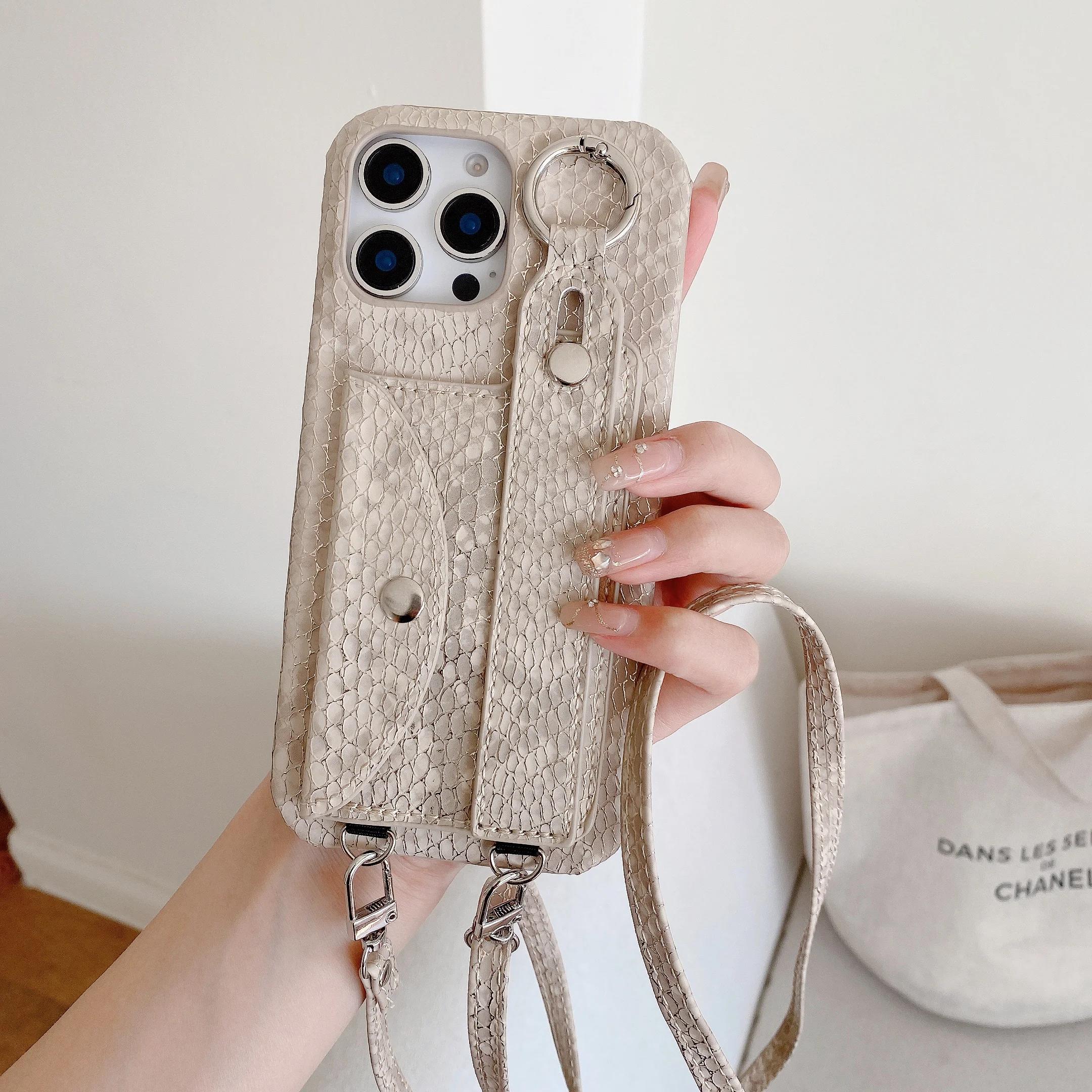 

iPhone Wrist Strap Wallet Card Holder Crossbody Lanyard Phone CaseMultiple Models X XR Max 17 16 15 14 pro Max 13 12 11 7 8 plus iPhone 16 Pro Max хакі