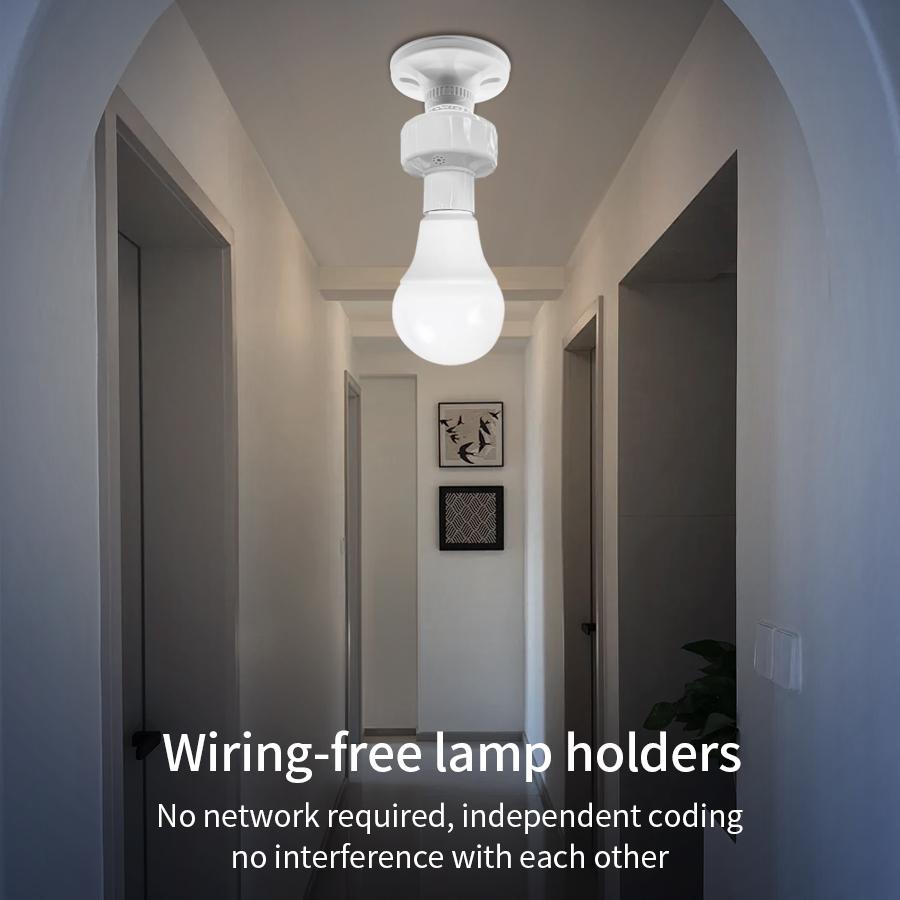 RF 433Mhz Wireless Remote Control Light Lamp Holder 110V 220V E27 Lamp Base Light Switch 1/2/3 Gang Wall Switch for Led Bulb