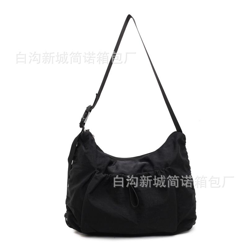 New large-capacity college students in class shoulder bag casual lazy style girls messenger bag daily commuter bag women