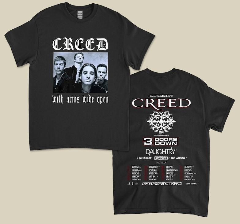 

Creed Band 2024 Tour Summer Of’99 Outfit For Concert 4XL