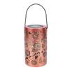 Solar Hollowed Out Hanging Light Metal Sunflower Hanging Solar Lantern for Garden Patio Yard
