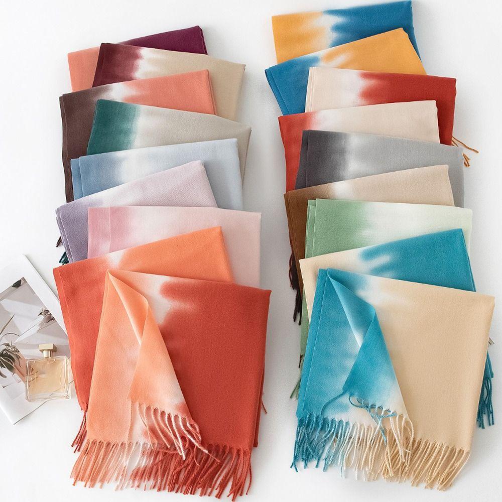 

Imitation Cashmere Scarf for Women 200*65CM Ladies Scarves Soft Shawl Pink
