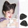 Natural Cat Ear Wig Bag Fluffy Cat's Ear Hair Bun Fashion Bun Head Wig  Hair Accessories