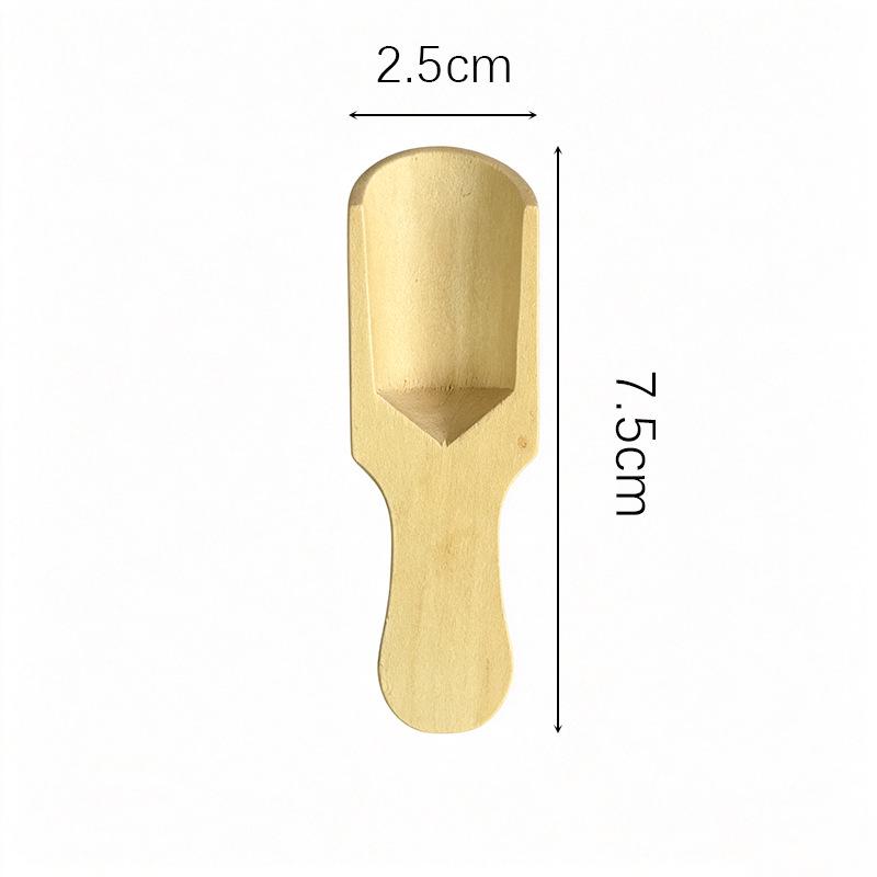 Children's Mini Wooden Spoon - 5g Solid Wood Measuring Spoon for Coffee or Milk Powder
