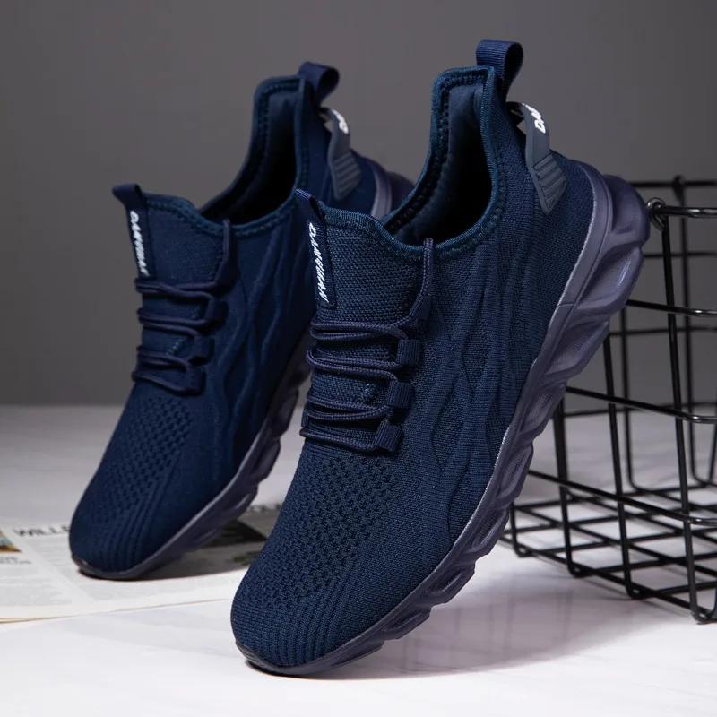 Damyuan Lightweight Running Shoes For Men Outdoor Sports Tennis Shoe Black Sports Trainers Men Vulcanized Tennis Sports Shoes