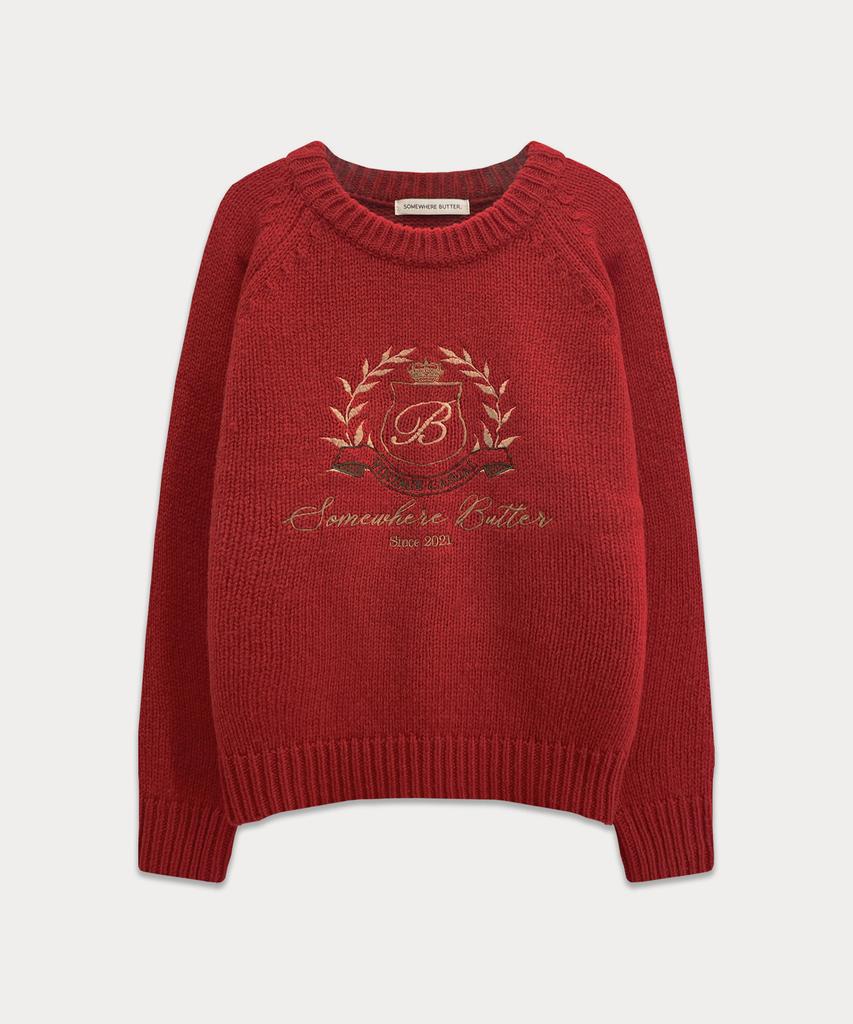 Sseomweeobeoteo Kevin Wool Knit - Vintage Red