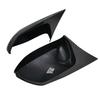 For Toyota Corolla   2pcs facelifted Excellent modified Rearview Bright black Carbon Fiber Pattern Mirror Cover caps