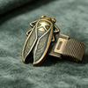 xiaobudian Vintage Insect Pen Clip, Zinc Alloy Cicada Bee Butterfly Pencil Spring Loaded Holder for Notebook Journal Office School Stationery