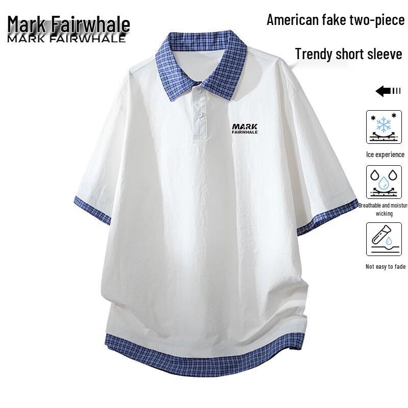 

Mark Fairwhale Men s American Style Polo T-Shirt 3XL