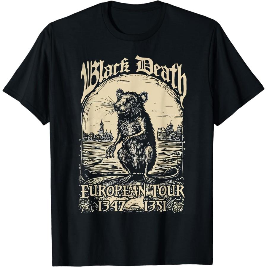 Mouse Black Death European Tour 1347 1351 T-Shirt XXXXXL разноцветный