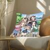 E-Encouragement Of Climb Anime Pillow Case Fashion Square Pillowcase Bedroom Sofa Room Ins Decoration Leisure