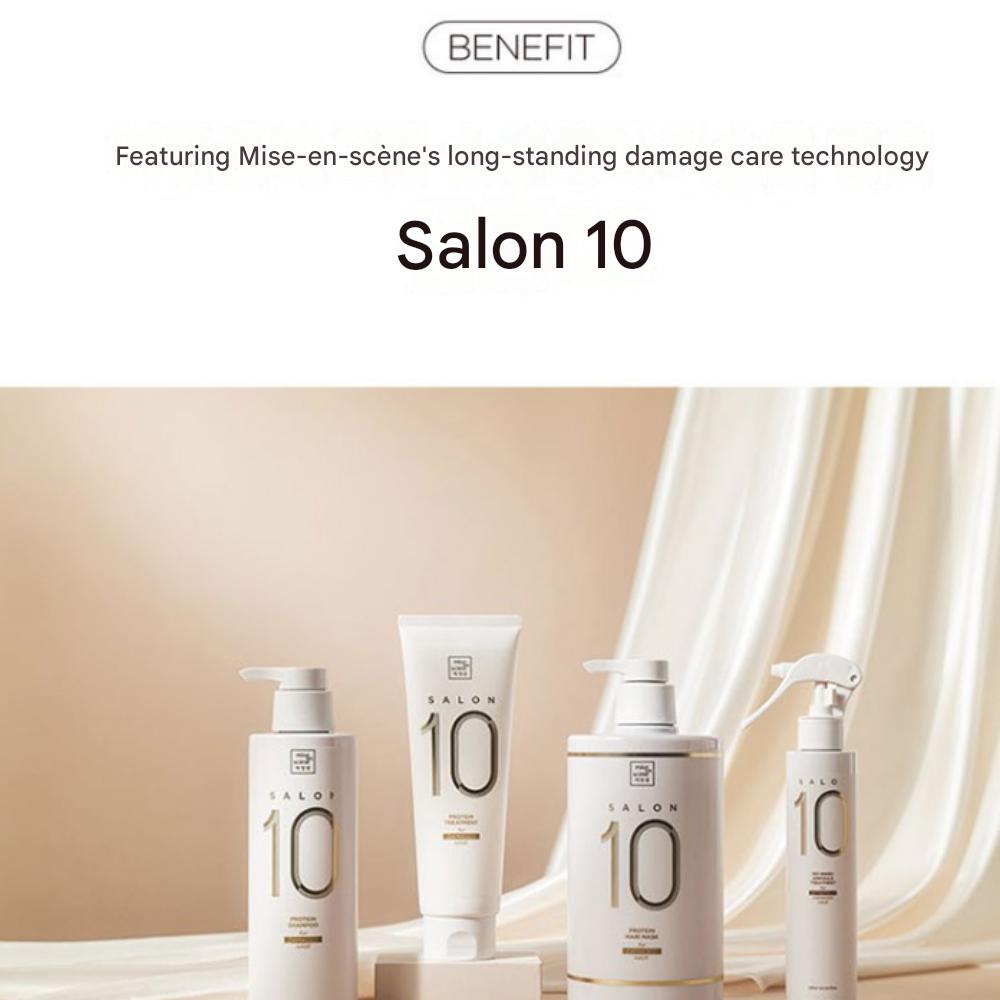 Mise-en-scène Salon 10 Protein Shampoo für stark geschädigtes Haar, 500ml