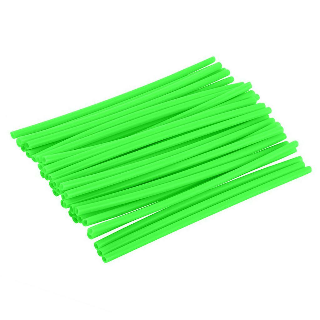 36pcs Wheel Spoke  or Motocross  s   Off Road Motorcycle Guard Wraps Kit Green