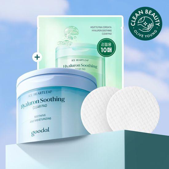 Goodal Hyaluronic Acid Soothing Clear Pads 70 Sheets (+10 Sheets Free)