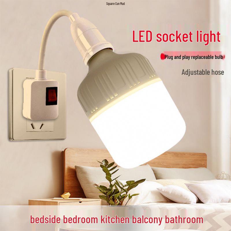 LED Wall Light with Switch - Ideal for Bedside, Desk, or Dorm Rooms
