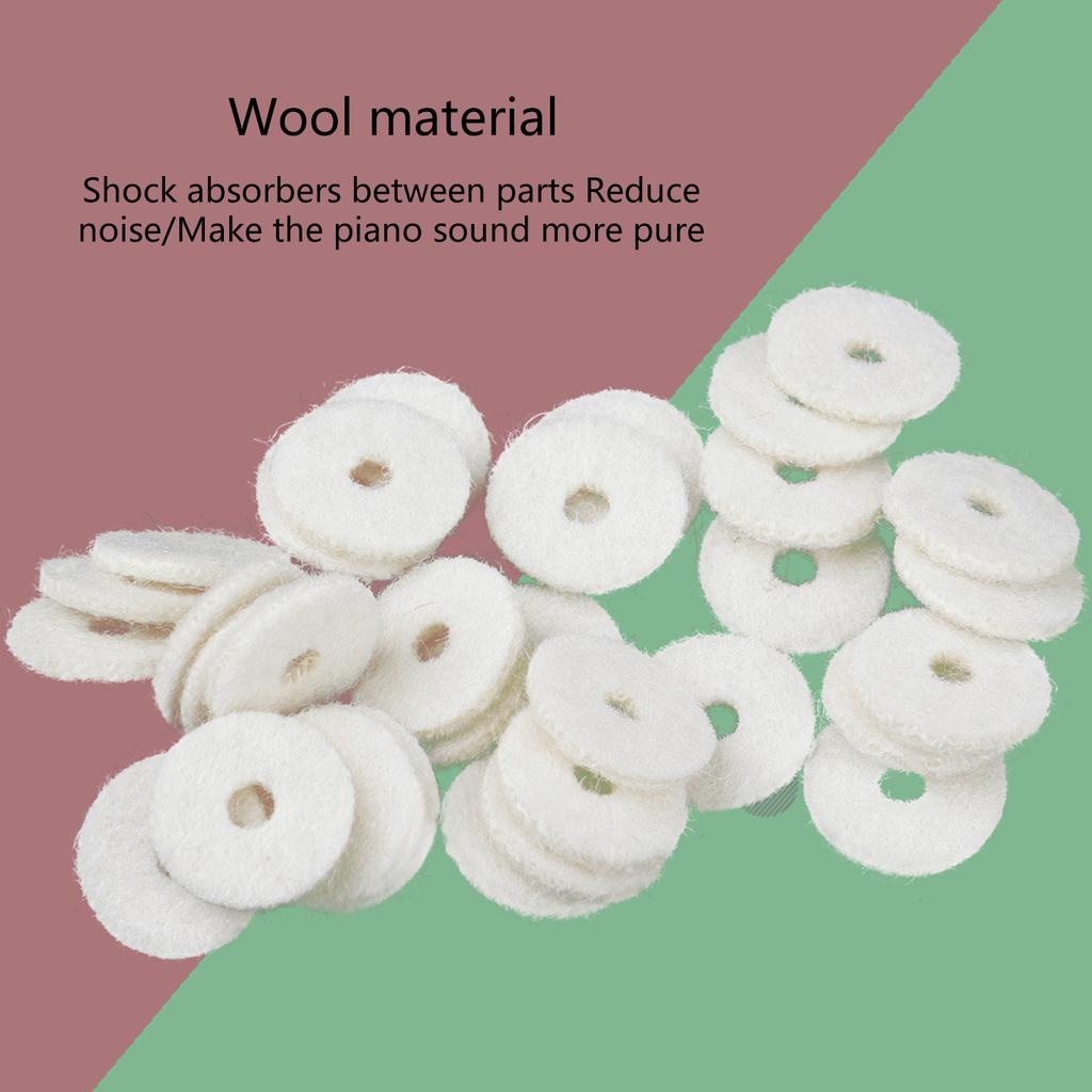 90 Stück Klavier Unterlegscheiben Reparaturteile Ersatz Klavier Reparatur Regulierung Klavier Filz Stuhlbeine Klavierkissen Mini Filzpads