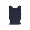Cotton Rib Tank Top Women Tops Navy AP-TNK-0038-NVY