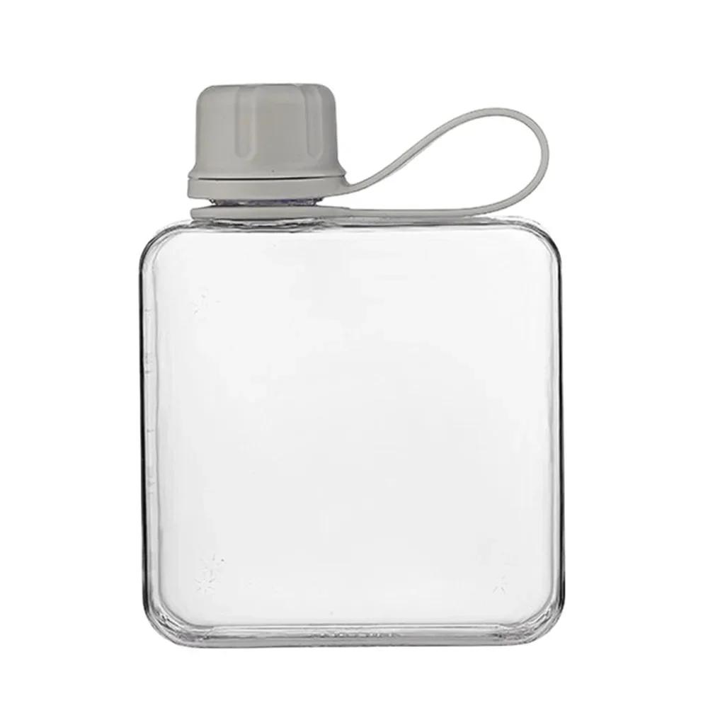 New 240ml/320ml Water Bottle Multicolor Rectangle Sports Kettle Plastic Clear Transparent Fruit Tea Cup Kettle Outdoor Sport