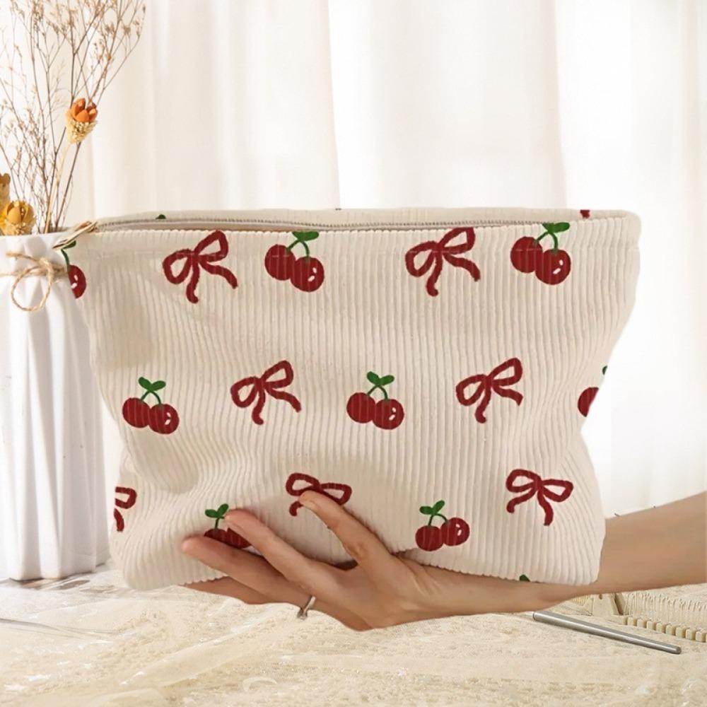 Lip Pattern Printed Makeup Bag Lightweight with Zipper Cosmetic Storage Bag Tiger Cat Frog Leopard Print Clutch Bags Travel