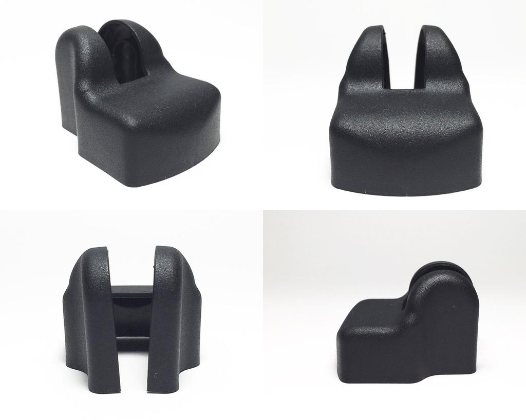 Negues Compatible Toyota Door Striker Carbon Black Cover/Stopper Cover, [No Logo]