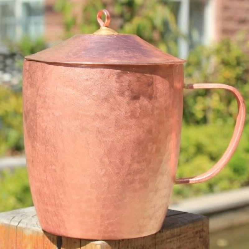 Vintage šálek na kávu z čisté mědi, ručně vyrobená rukojeť, velká kapacita 650 ml, na pivo Moscow Mule, hrnek na mléko, šálky na čaj a vodu