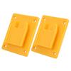 2PCs Suitable for Milwaukee M18 18v  20V Power Tool Machine Wall Shelf Fixing Devices Jaune