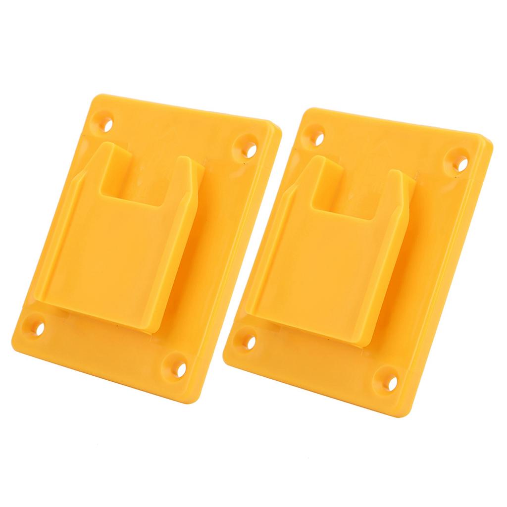2PCs Suitable for Milwaukee M18 18v  20V Power Tool Machine Wall Shelf Fixing Devices Jaune
