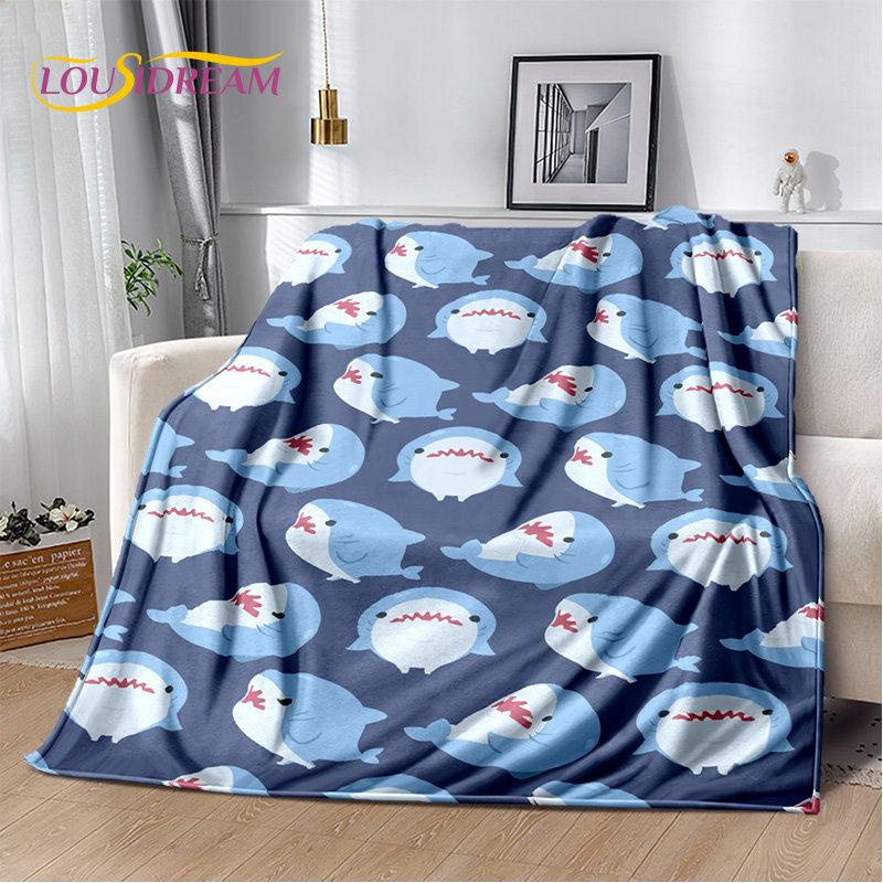 Gawr Gura Hololive Cute Anime Soft Plush Blanket,Flannel Blanket Throw Blanket for Living Room Bedroom Bed Sofa Picnic Cover Kid