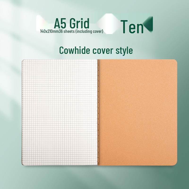 Kraft Paper Notebook for Students - B5, A4, A5 Sizes for Elementary and Junior High School.