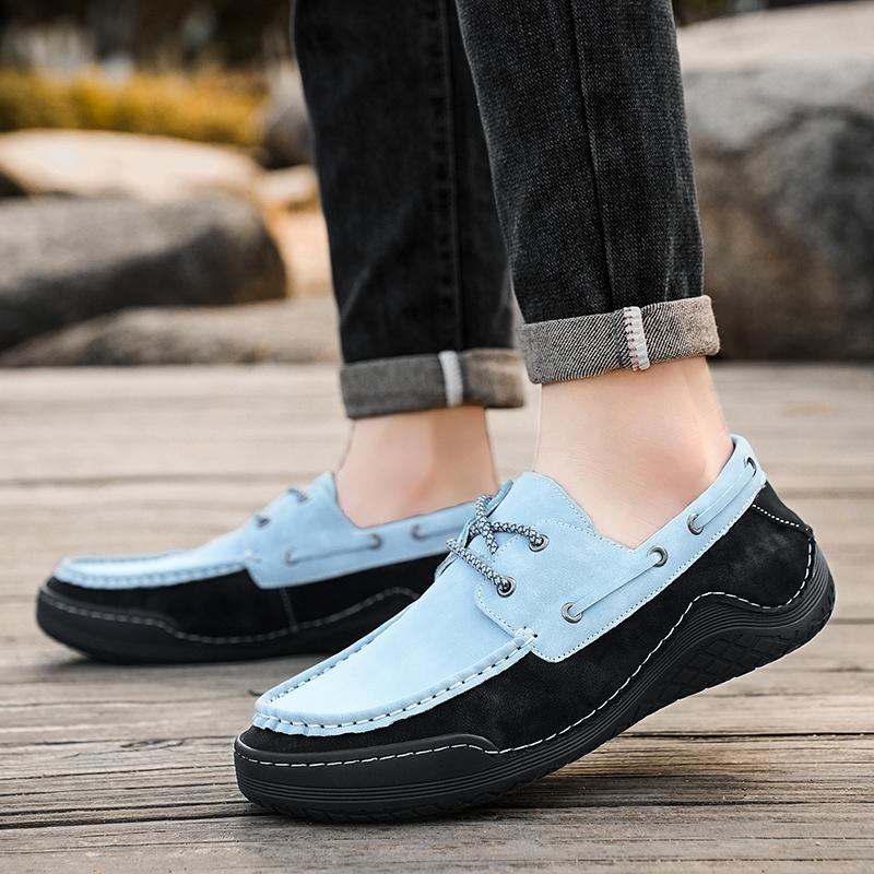 Fashion New Leather Mens Causal Shoes Luxury Brand Loafers Designer High Quality Business Shoes Soft Comfort Walking Sneakers Mocassins