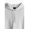H M Loose Fit Hoodie ligHt Grey Melange