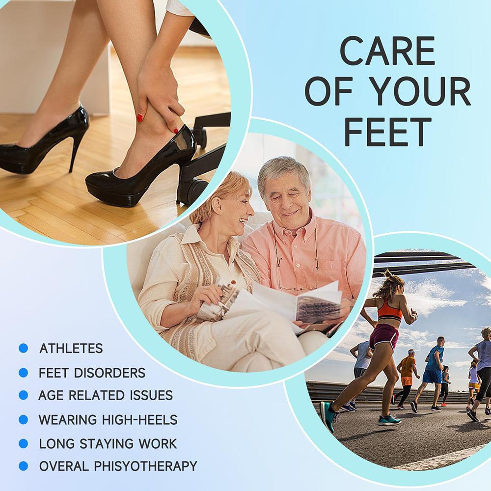 Rechargeable Mini Massager for Elderly Foot Therapy EMS Portable Pulse Household Sole Relaxation Massager for Men and Women