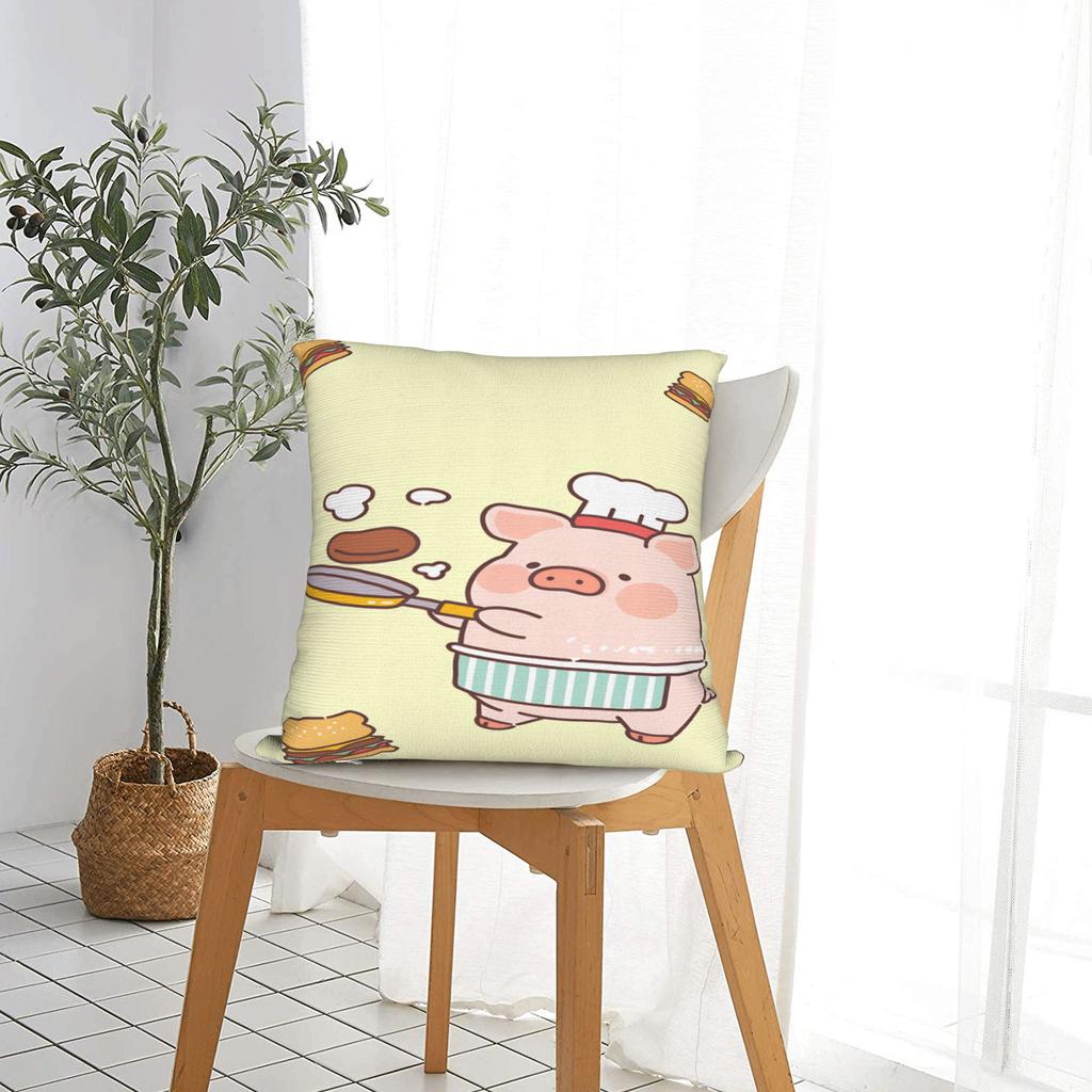 L-Lulu Pig Pillowcases  Fashion Pillow Case For Office Car Home Decor Design Pillow Cover